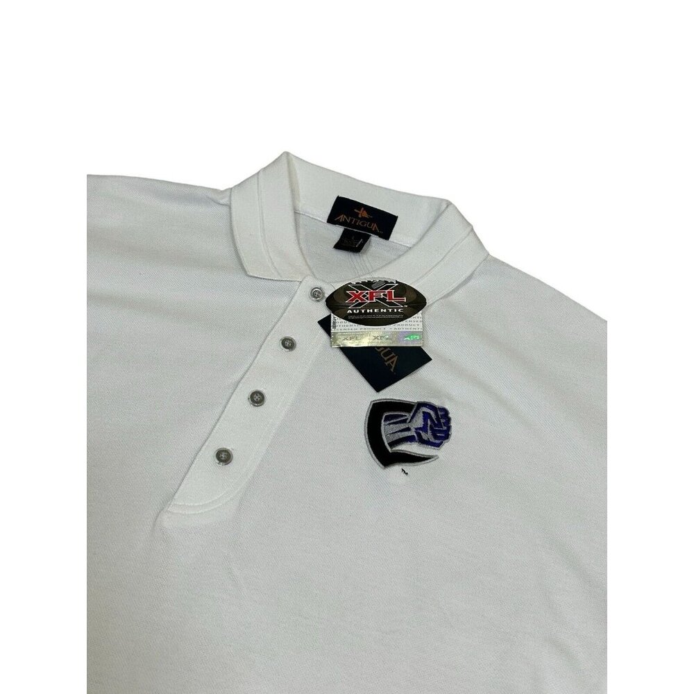 Vintage XFL Chicago Enforcers Men's Large Polo Shirt NWT New with Tags Deadstock